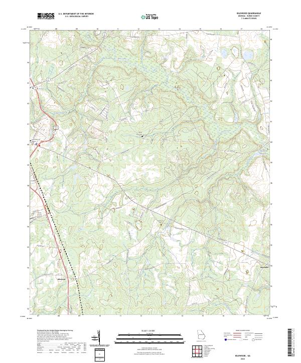 Idlewood topographic map thumbnail