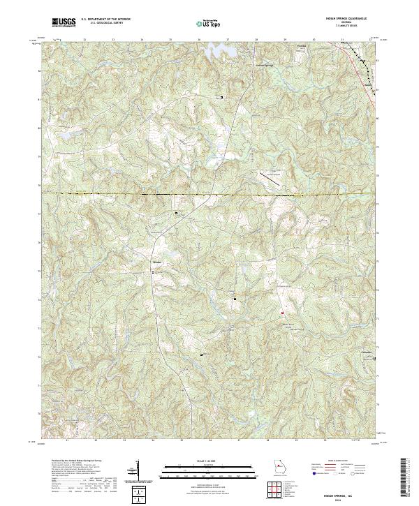 Indian Springs topographic map thumbnail