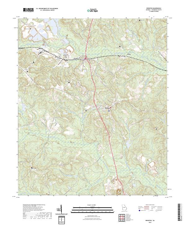 Irwinton topographic map thumbnail