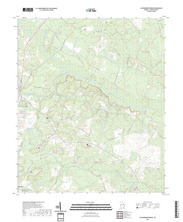 Jacksonboro Bridge topographic map thumbnail