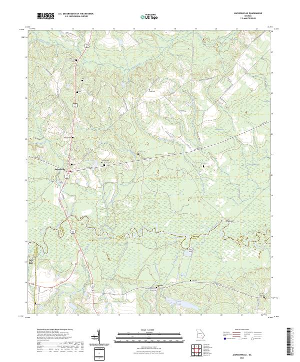 Jacksonville topographic map thumbnail