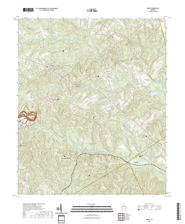 James topographic map thumbnail