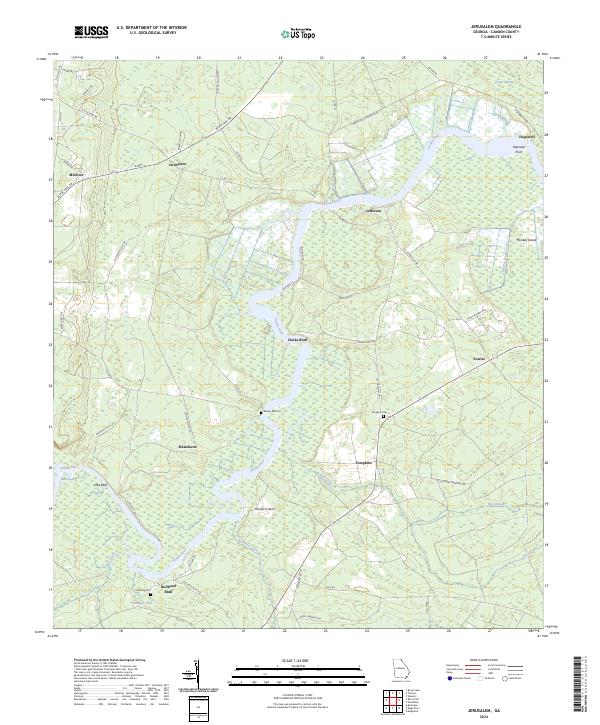Jerusalem topographic map thumbnail
