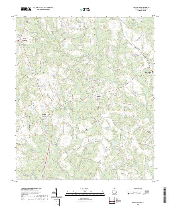 Johnson Corner topographic map thumbnail