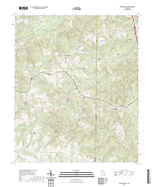 Johnstonville topographic map thumbnail