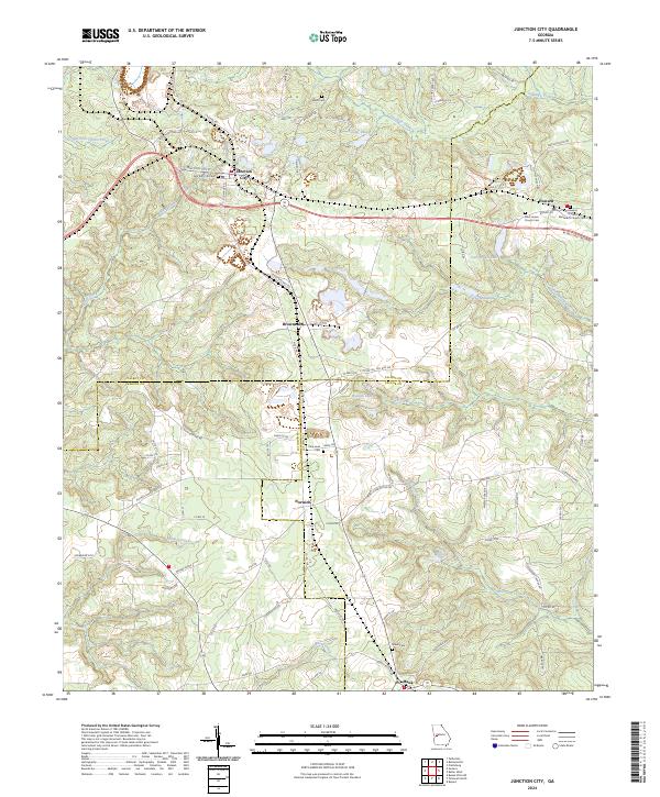 Junction City topographic map thumbnail