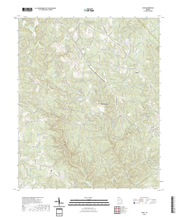 Juno 2024 topographic map thumbnail