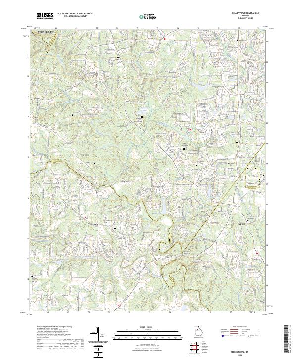 Kelleytown 2024 topographic map thumbnail