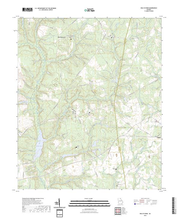 Kellys Pond 2024 topographic map thumbnail