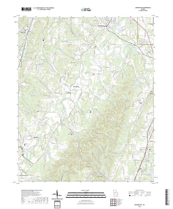 Kensington topographic map thumbnail