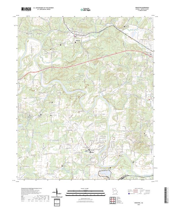 Kingston topographic map thumbnail