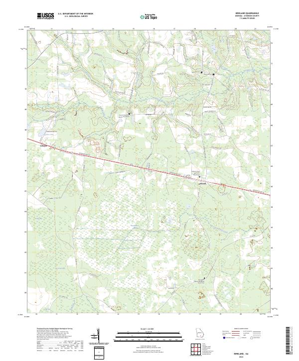 Kirkland topographic map thumbnail