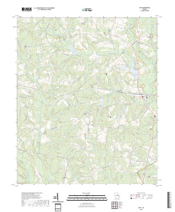 Kite topographic map thumbnail