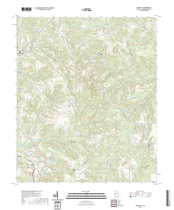 Knoxville topographic map thumbnail
