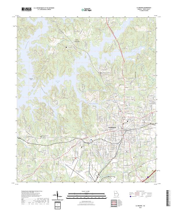 La Grange 2024 topographic map thumbnail