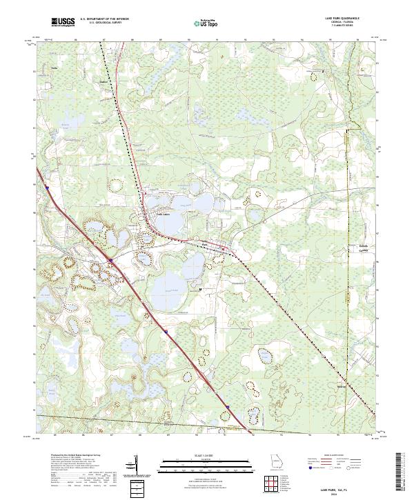 Lake Park topographic map thumbnail