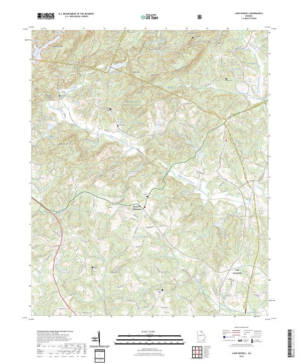 Lake Russell 2024 topographic map thumbnail