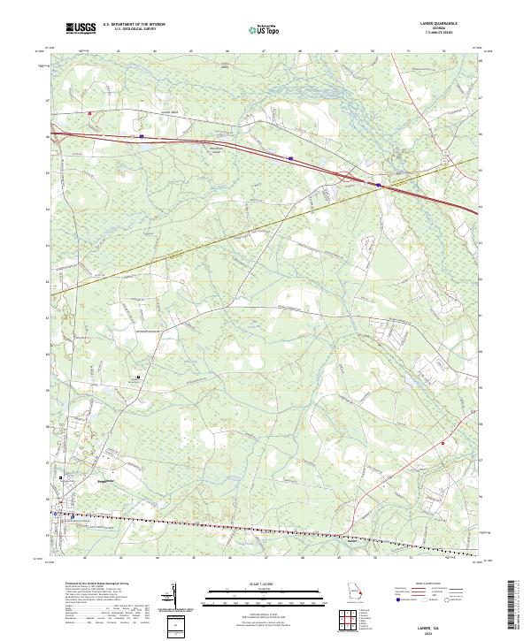 Lanier topographic map thumbnail