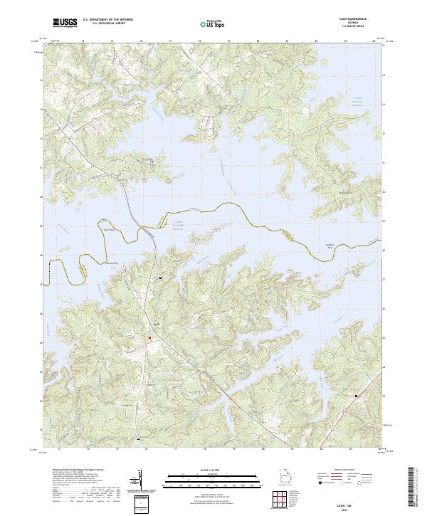 Leah topographic map thumbnail