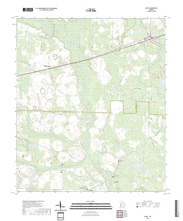 Leary topographic map thumbnail