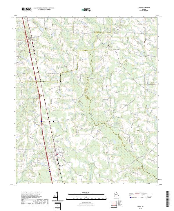 Lenox topographic map thumbnail