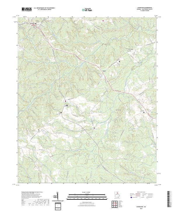 Lexington topographic map thumbnail