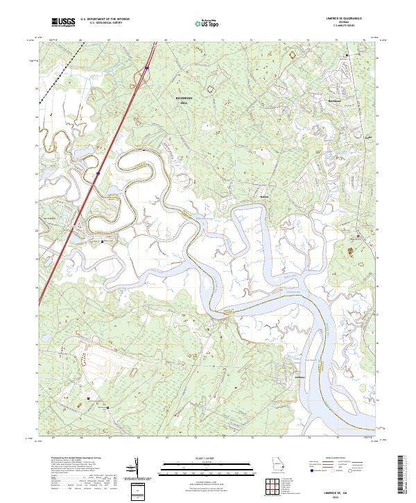 Limerick SE topographic map thumbnail