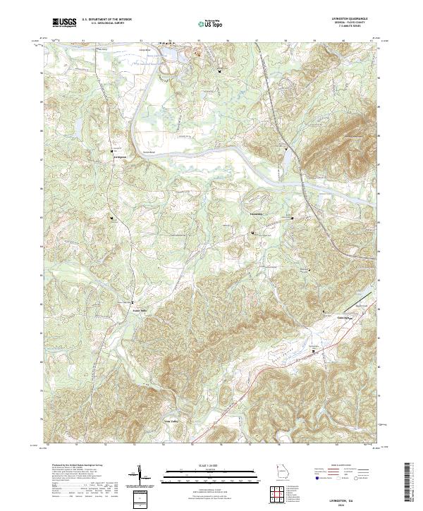 Livingston 2024 topographic map thumbnail