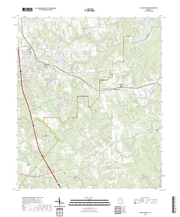 Locust Grove 2024 topographic map thumbnail