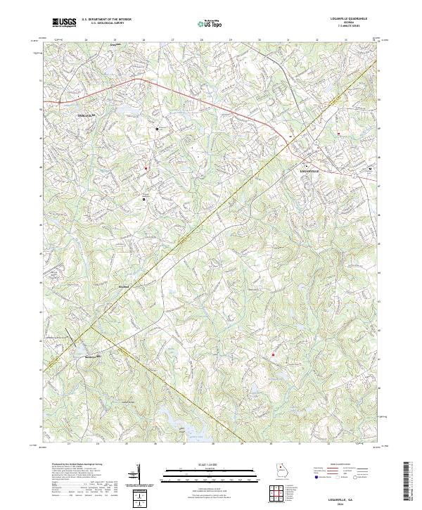 Loganville 2024 topographic map thumbnail
