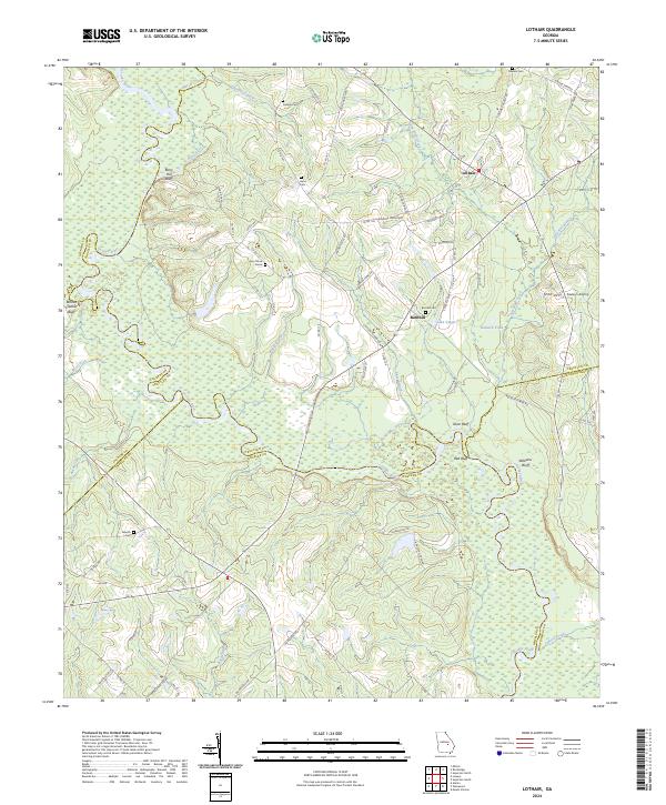 Lothair topographic map thumbnail