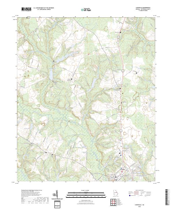 Louisville topographic map thumbnail