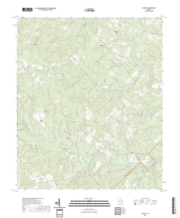Lowery topographic map thumbnail