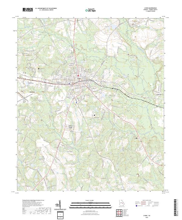 Lyons 2024 topographic map thumbnail