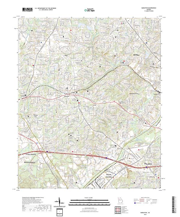 Mableton 2024 topographic map thumbnail