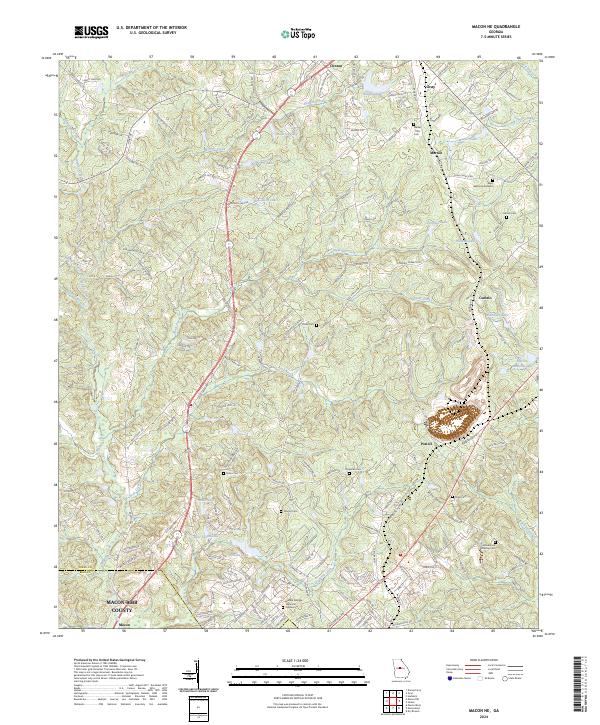 Macon NE 2024 topographic map thumbnail