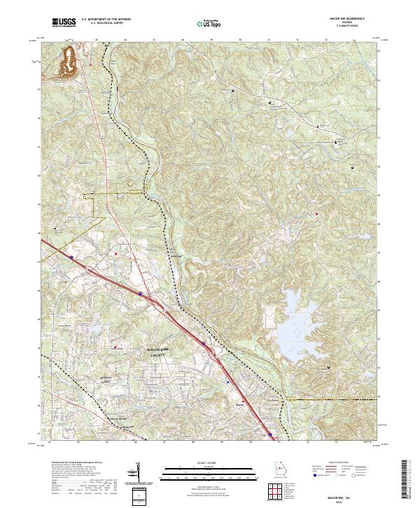 Macon NW 2024 topographic map thumbnail