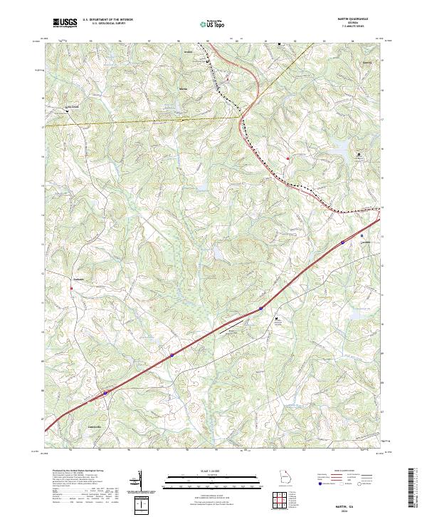 Martin topographic map thumbnail