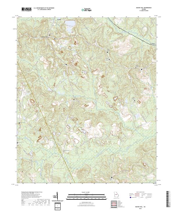 Massey Hill topographic map thumbnail