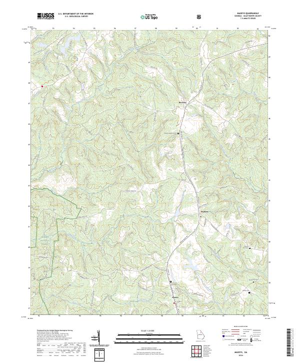 Maxeys 2024 topographic map thumbnail