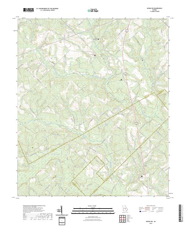 McRae NW 2024 topographic map thumbnail