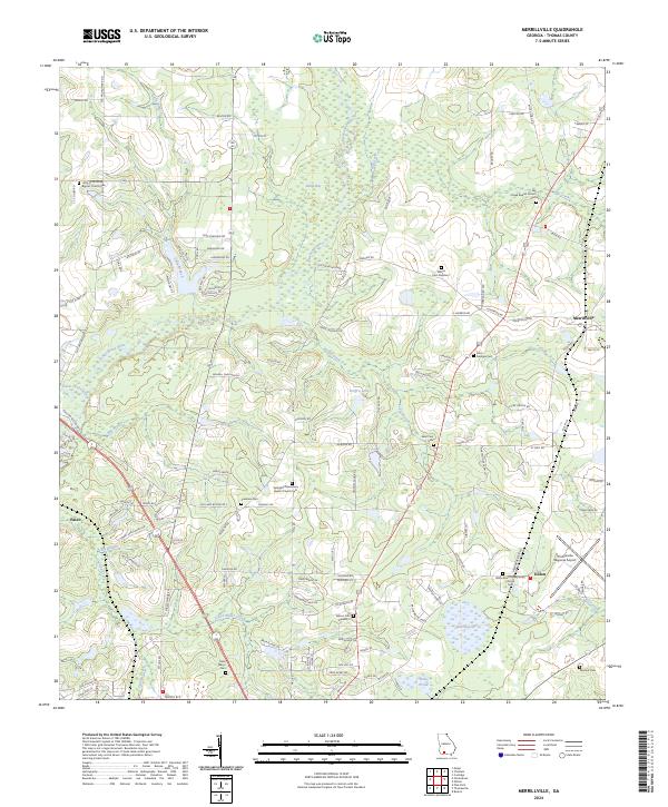 Merrillville topographic map thumbnail