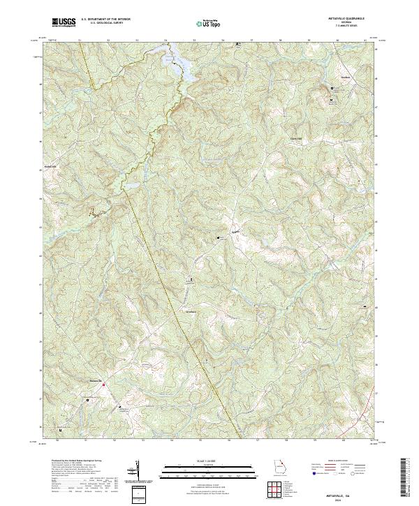 Metasville topographic map thumbnail
