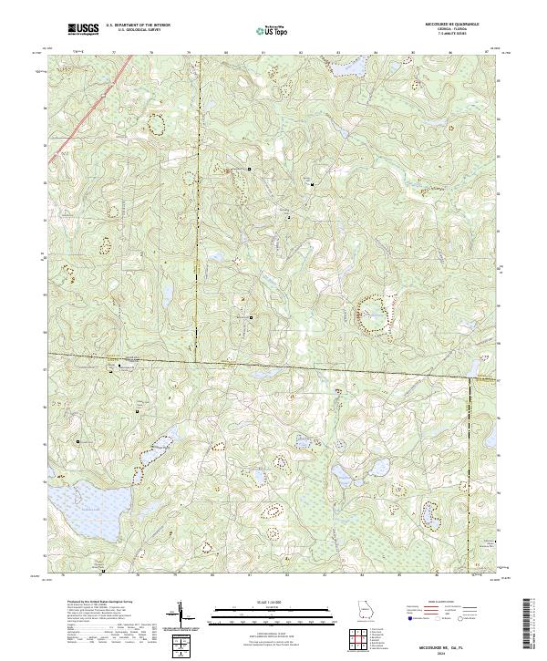 Miccosukee NE 2024 topographic map thumbnail
