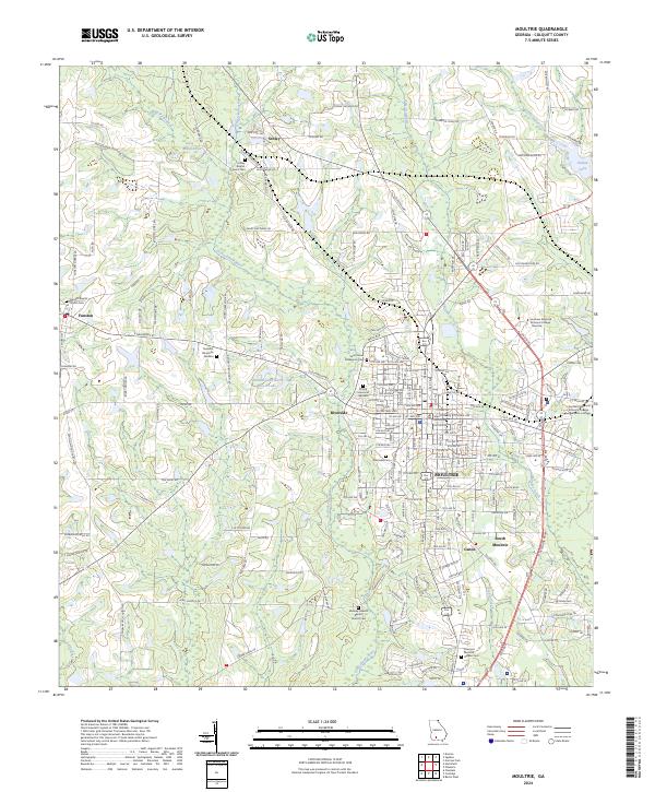 Moultrie 2024 topographic map thumbnail