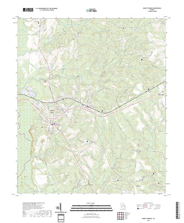 Mount Vernon 2024 topographic map thumbnail