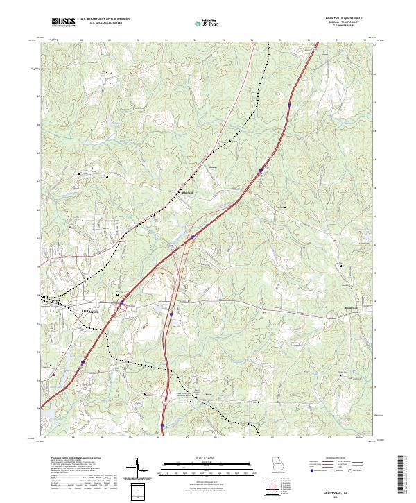 Mountville topographic map thumbnail
