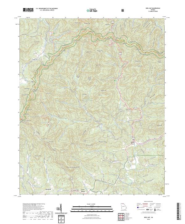 Neel Gap 2024 topographic map thumbnail
