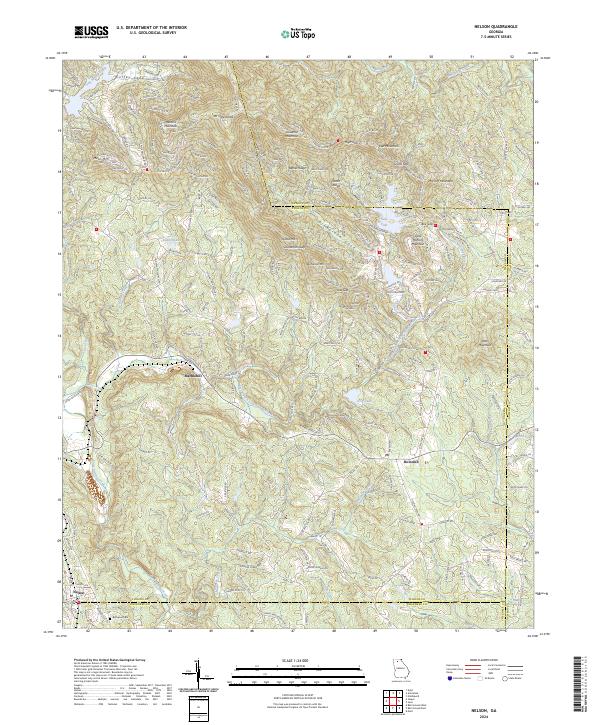 Nelson 2024 topographic map thumbnail