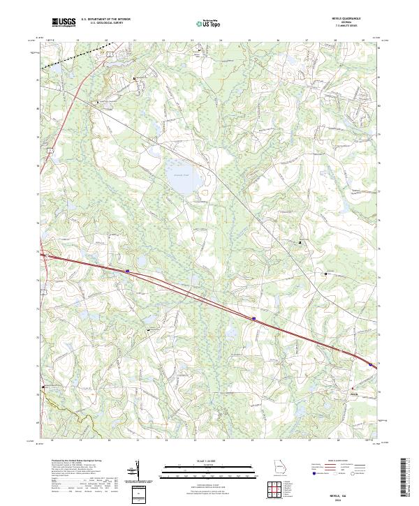 Nevils topographic map thumbnail